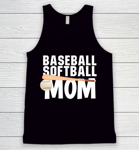 Mother's Day Funny Gift Ideas Apparel  Baseball Mom and Softball Mom T Shirt Tank Top