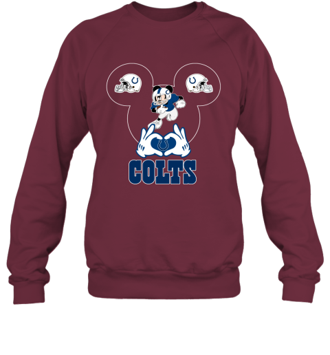 I Love The Colts Mickey Mouse Indianapolis Colts Hoodie 