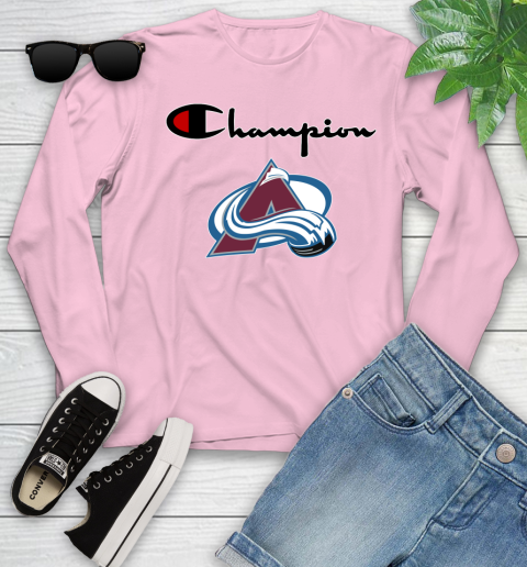 NHL Hockey Colorado Avalanche Champion Shirt Youth Long Sleeve 8
