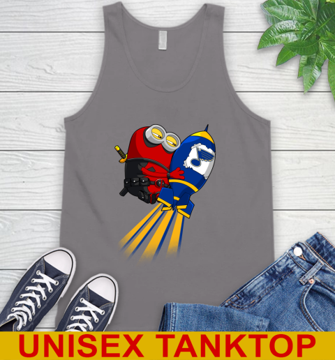 NHL Hockey St.Louis Blues Deadpool Minion Marvel Shirt Tank Top 6