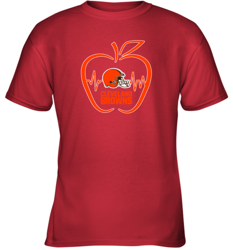 Apple Heartbeat Teacher Symbol Denver Broncos Youth Sweatshirt 