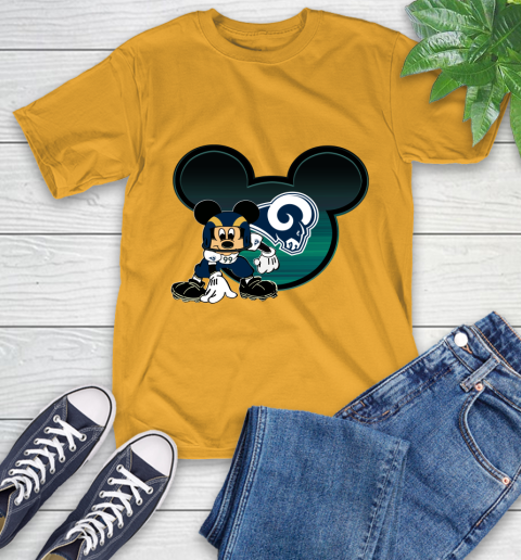 NFL Los Angeles Rams Mickey Mouse Disney Football T Shirt T-Shirt 3