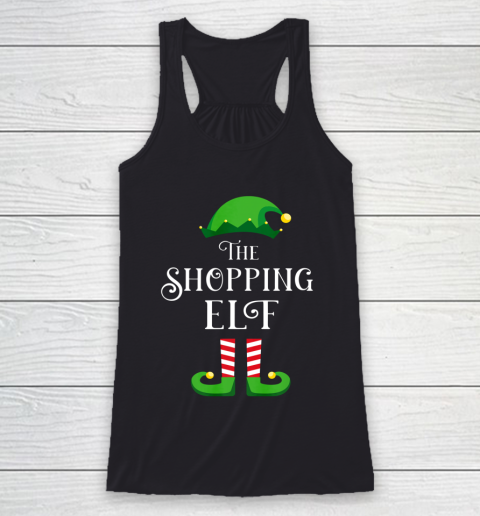The Shopping Elf Matching Family Group Christmas Gift Racerback Tank