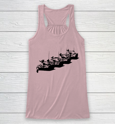 Tank Man Art Racerback Tank 5