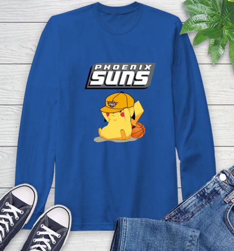 NBA Pikachu Basketball Sports Phoenix Suns Long Sleeve T-Shirt 9