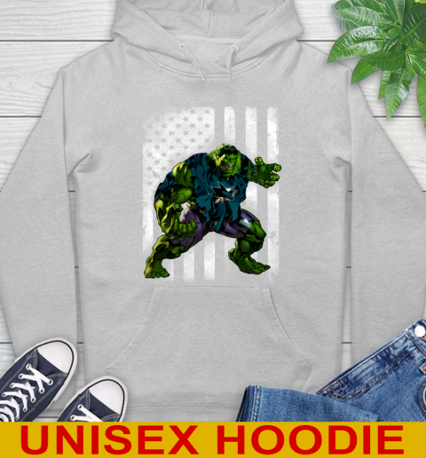 San Jose Sharks Hulk Marvel Avengers NHL Hockey American Flag Hoodie 6