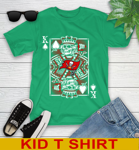 Tampa Bay Buccaneers NFL Football The King Of Spades Death Cards Shirt Youth T-Shirt 7