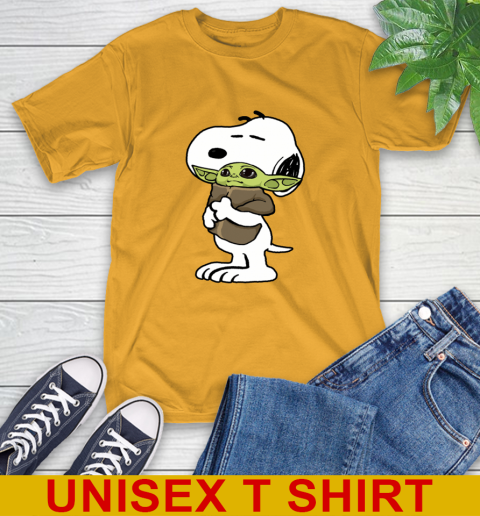 Snoopy Hugging Baby Yoda Shirt 3