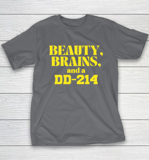Beauty Brains And A DD-214 Youth T-Shirt 5