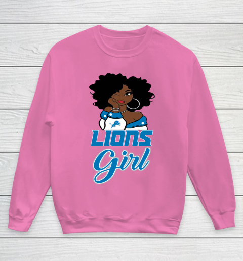 Detroit Lions Girl NFL Youth Sweatshirt - Image 8