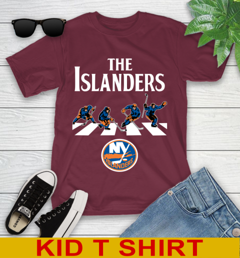 NHL Hockey New York Islanders The Beatles Rock Band Shirt Youth T-Shirt 5