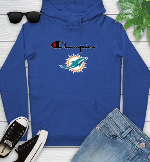 NFL Football Miami Dolphins Champion Shirt Youth Hoodie