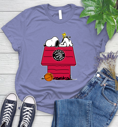 Toronto Raptors NBA Basketball Snoopy Woodstock The Peanuts Movie Women's T-Shirt 11