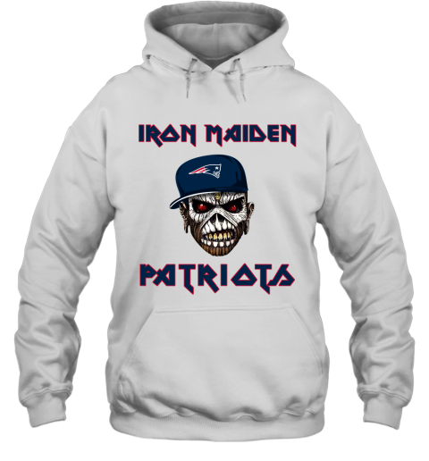 NFL New England Patriots Iron Maiden Rock Band Music Football Sports 9nJvzv4VCXZ hoodie 23 95 151514 front white
