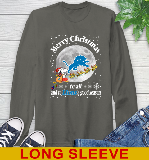 Detroit Lions Merry Christmas To All And To Lions A Good Season NFL Football Sports Long Sleeve T-Shirt 10