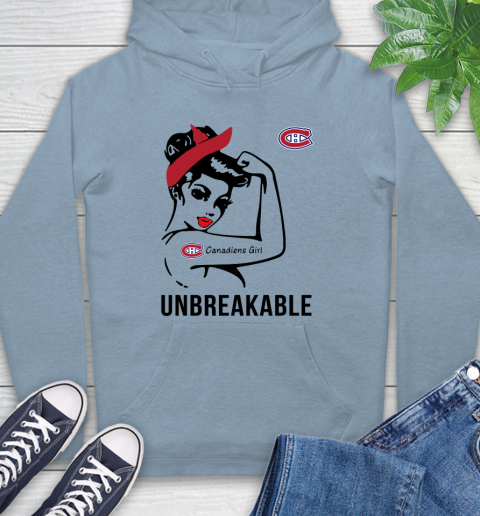 NHL Montreal Canadiens Girl Unbreakable Hockey Sports Hoodie 6