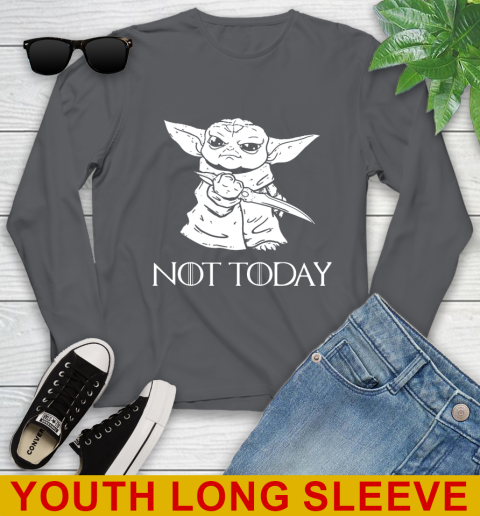 Not Today Game Of Thrones Star Wars Baby Yoda Shirt 125