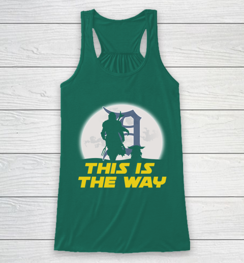 Detroit Tigers MLB Baseball Star Wars Yoda And Mandalorian This Is The Way Racerback Tank 5