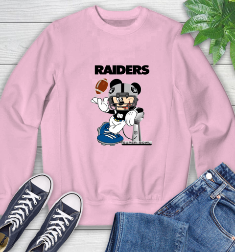 NFL Oakland Raiders Mickey Mouse Disney Super Bowl Football T Shirt Sweatshirt 9