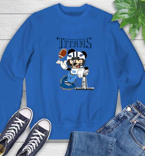 NFL Tennessee Titans Mickey Mouse Disney Super Bowl Football T Shirt Sweatshirt 8