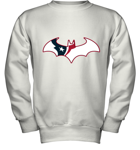 We Are The Houston Texans Batman NFL Mashup Youth Sweatshirt