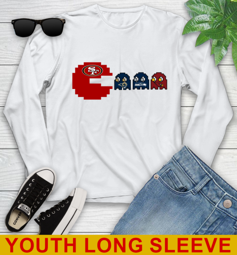 San Francisco 49ers NFL Football Pac Man Champion Youth Long Sleeve