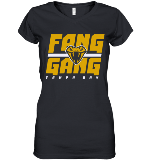 Fang Gang Shirt Tampa Bay Vipers Women's V-Neck T-Shirt