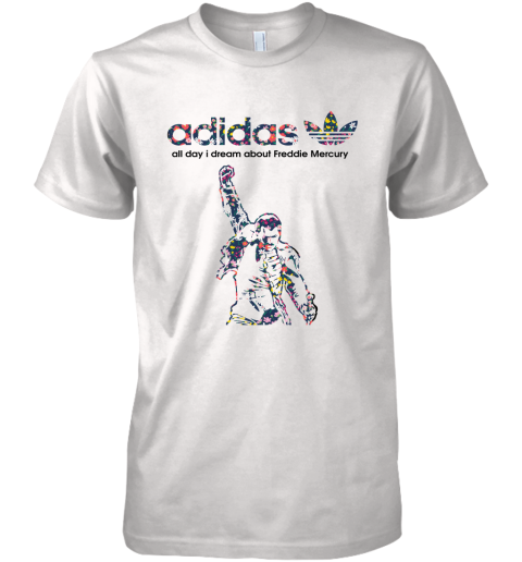 Adidas All Day I Dream About Freddie Mercury Floral Premium Men's T-Shirt