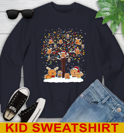 Chow Chow dog pet lover light christmas tree shirt 110