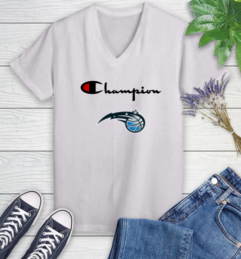 NBA Basketball Orlando Magic Champion Shirt Women's V-Neck T-Shirt