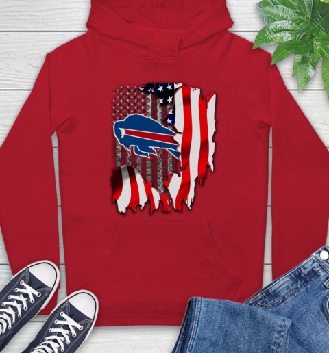 Buffalo Bills NFL Football American Flag Hoodie 10