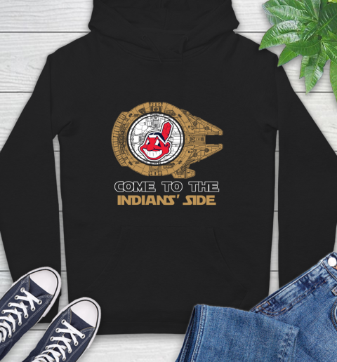 MLB Come To The Cleveland Indians Side Star Wars Baseball Sports Hoodie