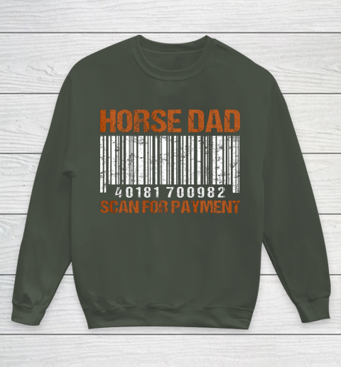 Horse Dad Scan For Payment Youth Sweatshirt 8
