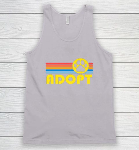 Rescue Animal Adoption Adopt Cat or Dog Vintage Retro Sunset Tank Top 3