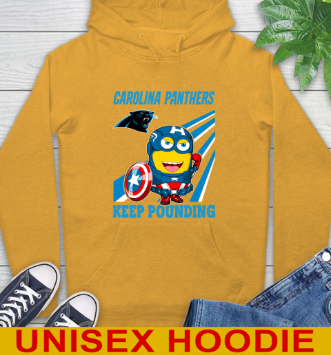 NFL Football Carolina Panthers Captain America Marvel Avengers Minion Shirt Hoodie 2