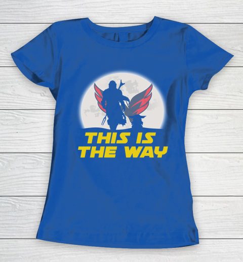 Washington Capitals NHL Ice Hockey Star Wars Yoda And Mandalorian This Is The Way Women's T-Shirt 8