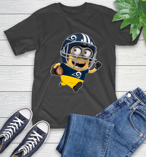 NFL Los Angeles Rams Minions Disney Football Sports T-Shirt 2