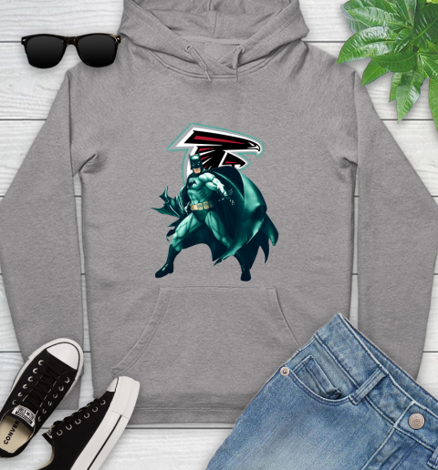 NFL Batman Football Sports Atlanta Falcons Youth Hoodie 6