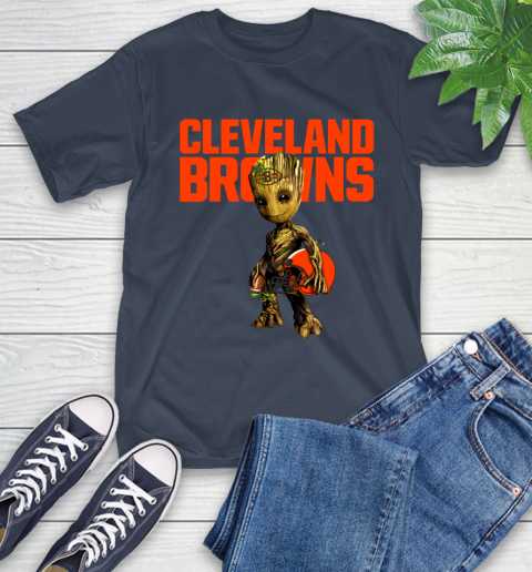 Cleveland Browns NFL Football Groot Marvel Guardians Of The Galaxy T-Shirt 4