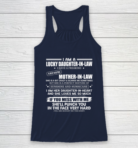 Lucky Daughter In Law Have A Freaking Awesome Mother In Law Racerback Tank 8