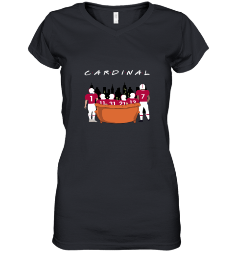 The Arizona Cardinals Together F.R.I.E.N.D.S NFL Women's V-Neck T-Shirt