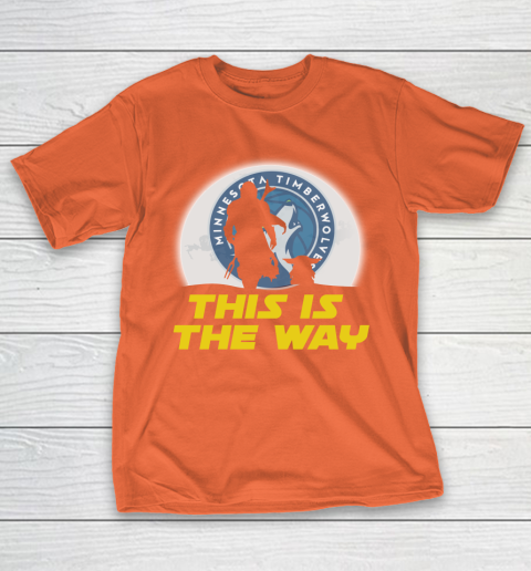 Minnesota Timberwolves NBA Basketball Star Wars Yoda And Mandalorian This Is The Way T-Shirt 4