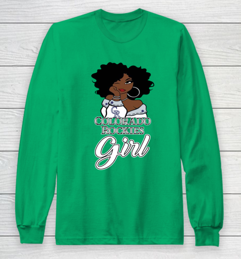 Colorado Rockiess Girl MLB Long Sleeve T-Shirt 7