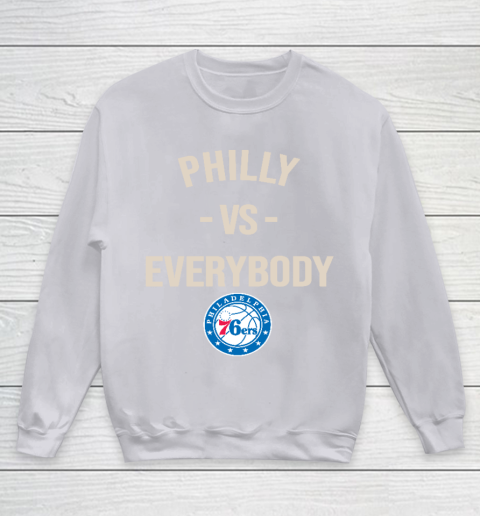 Philadelphia 76ers Vs Everybody Youth Sweatshirt 3