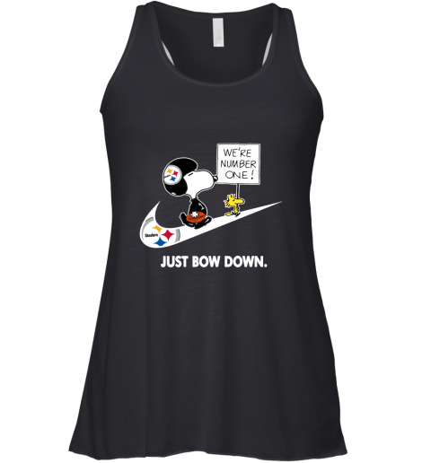 Pittsburgh Steelers Are Number One – Just Bow Down Snoopy Racerback Tank