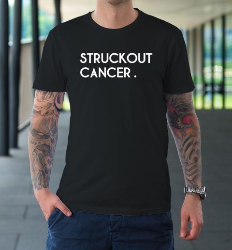 Struckout Cancer Awareness, Walk, Baseball T-Shirt