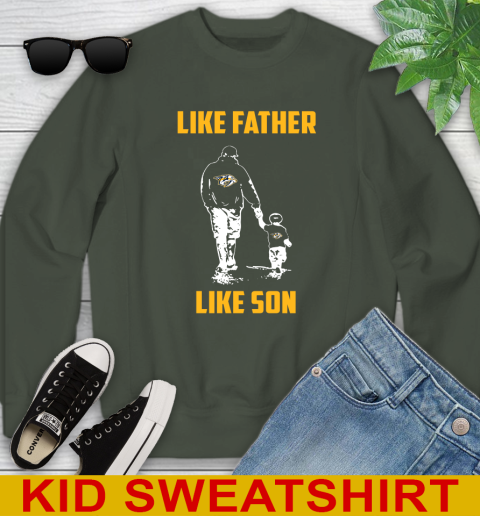 Nashville Predators NHL Hockey Like Father Like Son Sports Youth Sweatshirt 8