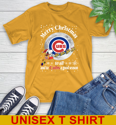 Chicago Cubs Merry Christmas To All And To Cubs A Good Season MLB Baseball Sports T-Shirt 2