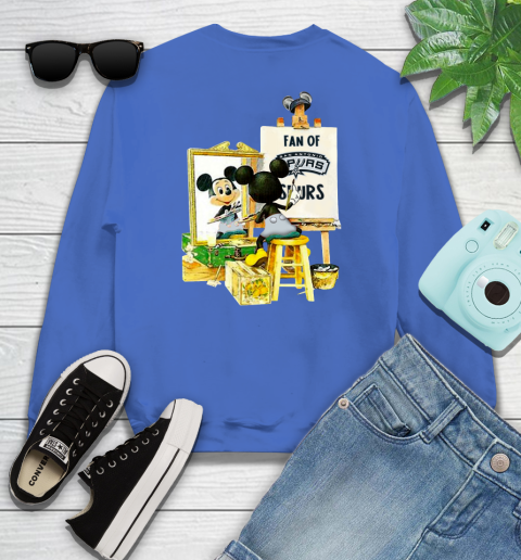 NBA Basketball San Antonio Spurs Mickey Drawing Shirt 110