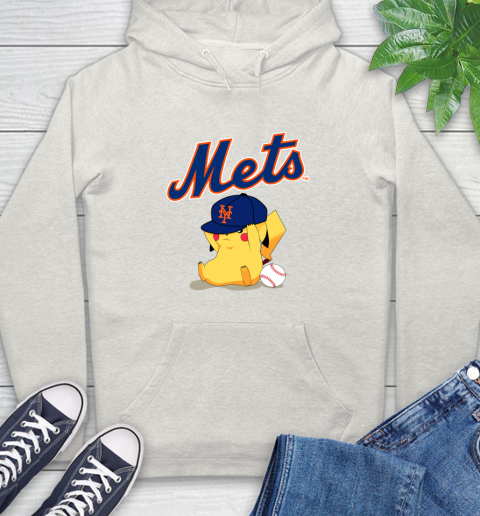 MLB Pikachu Baseball Sports New York Mets Hoodie 12